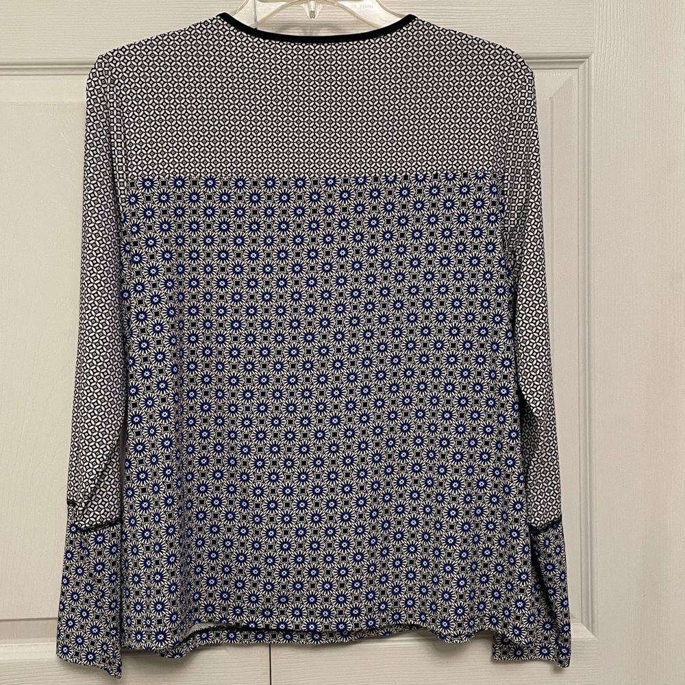 LANDS’ End Rash Guard Popover Swim Top with Sun Protection Large - Picture 4 of 11